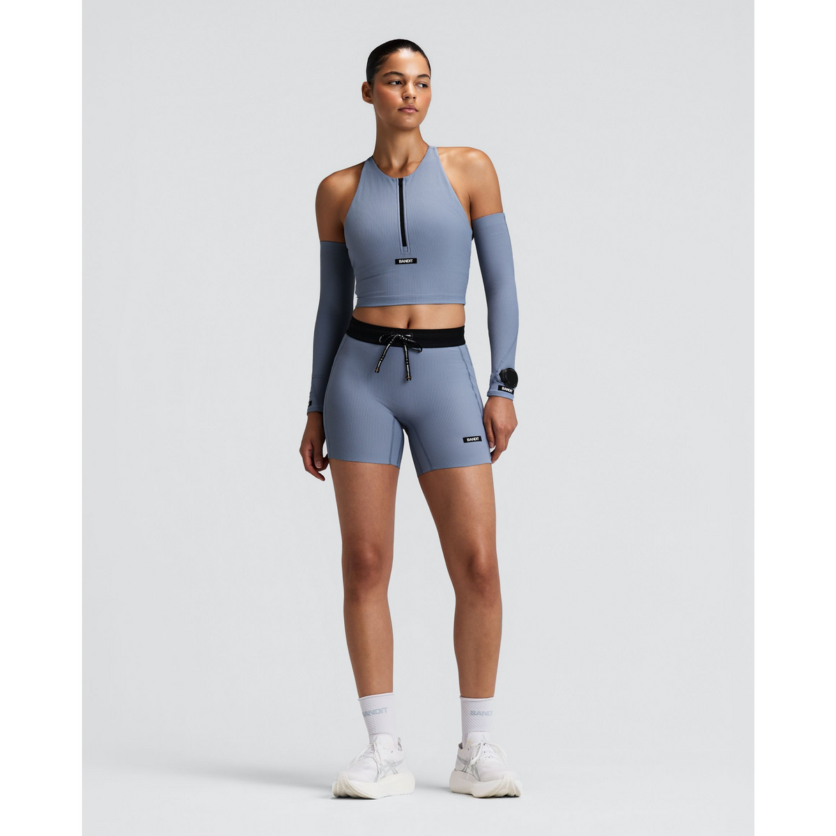 Bandit Striped Cadence 5" Compression Shorts Dames | trrail.com