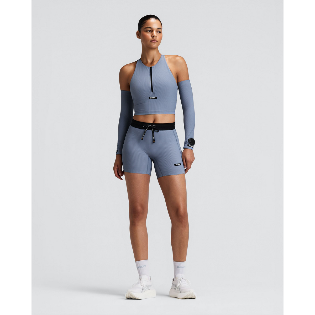 Bandit Striped Cadence 5" Compression Shorts Dames | trrail.com