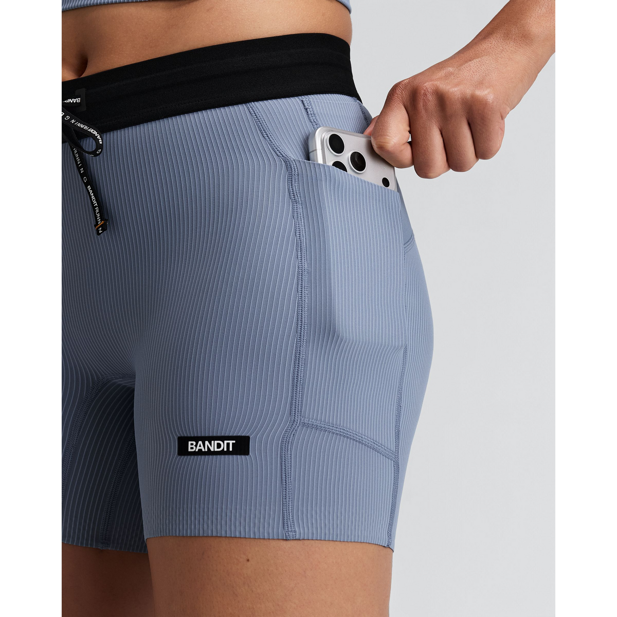 Bandit Striped Cadence 5" Compression Shorts Dames | trrail.com