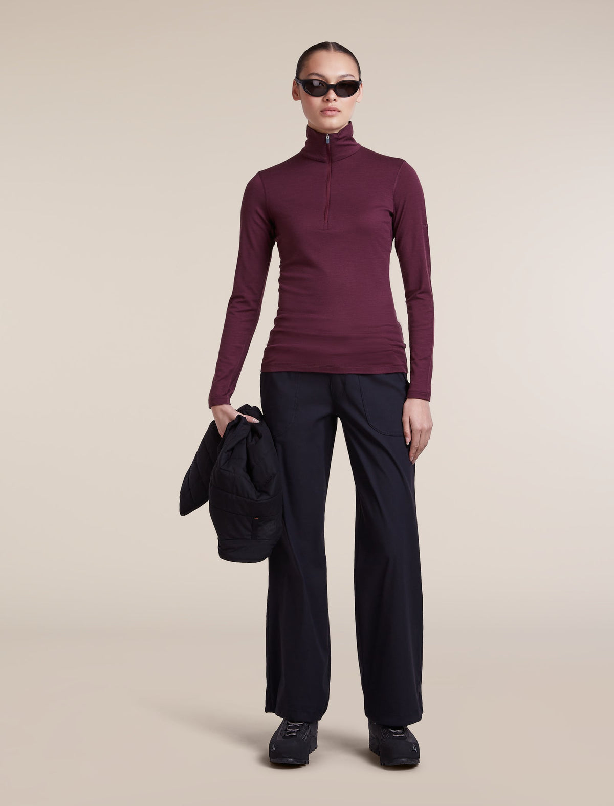 Icebreaker 200 Oasis Half Zip Dames | trrail.com