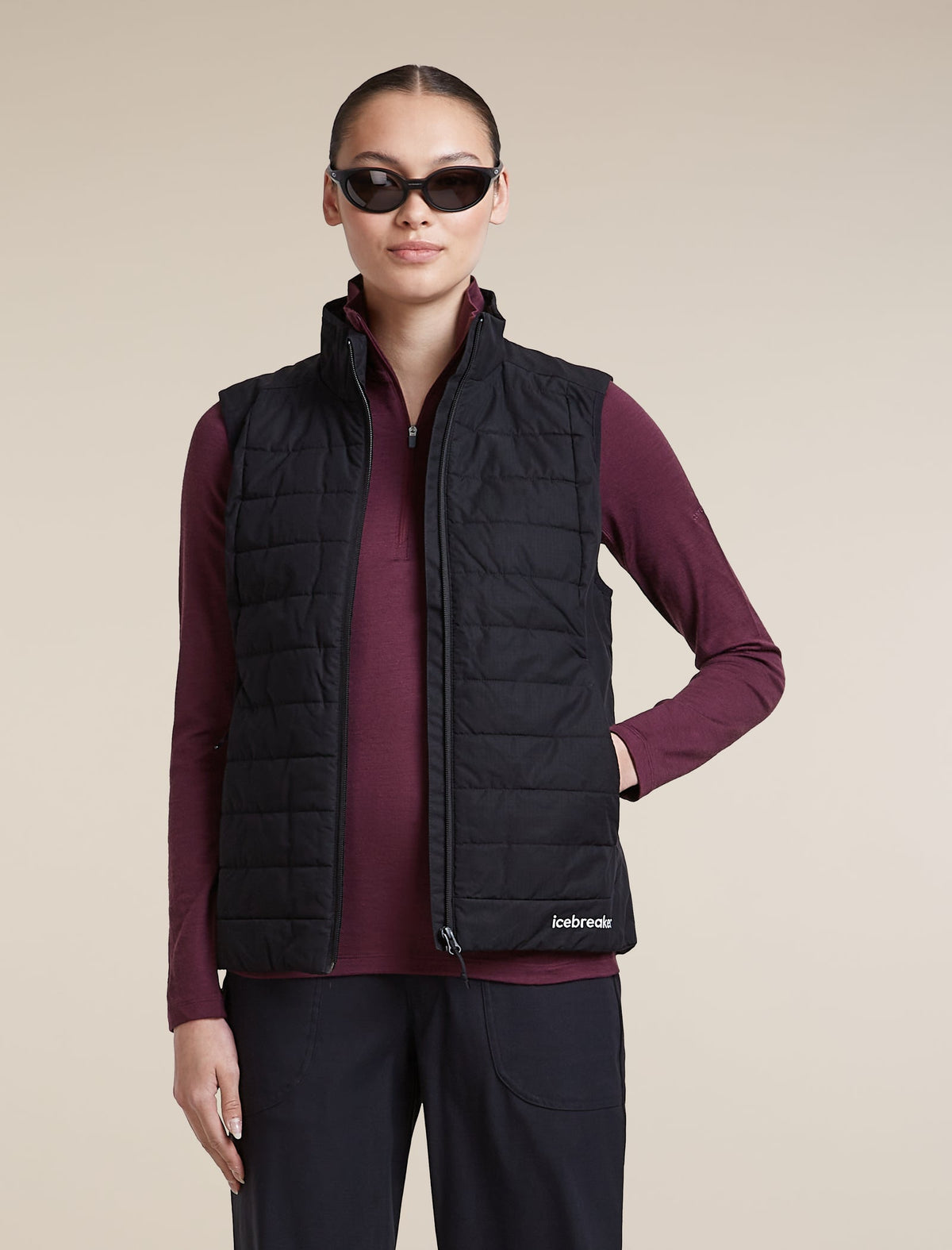 Icebreaker 200 Oasis Half Zip Dames | trrail.com