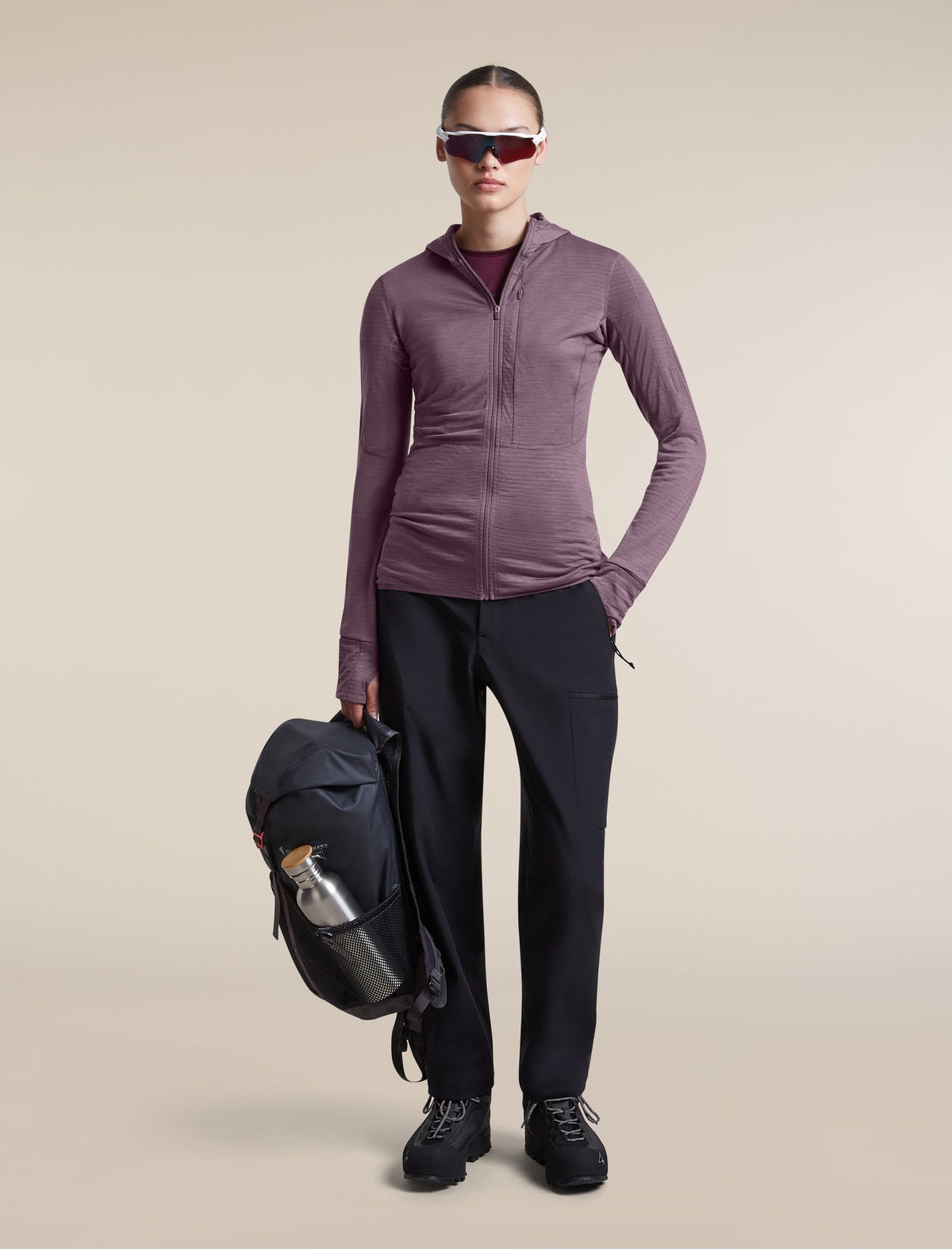 Icebreaker 200 RealFleece Descender Hoodie Dames | trrail.com