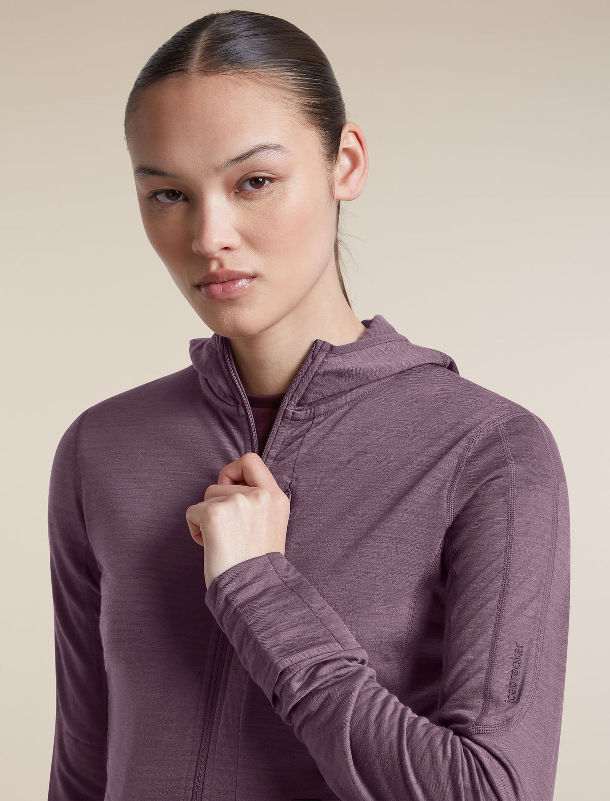 Icebreaker 200 RealFleece Descender Hoodie Dames | trrail.com