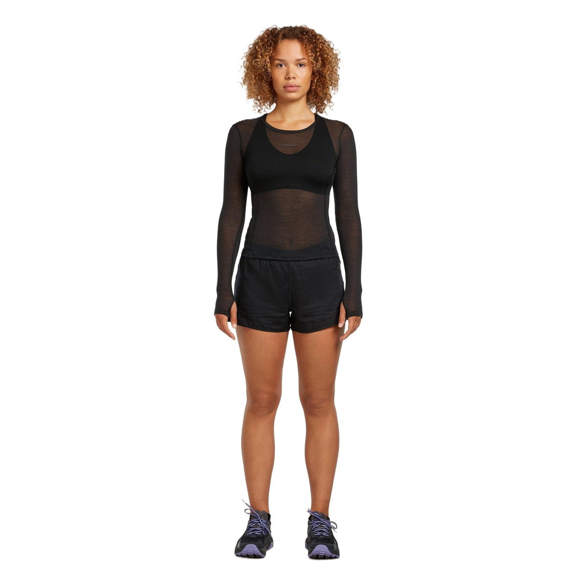 Icebreaker 75 Featherlight Longsleeve Dames | trrail.com