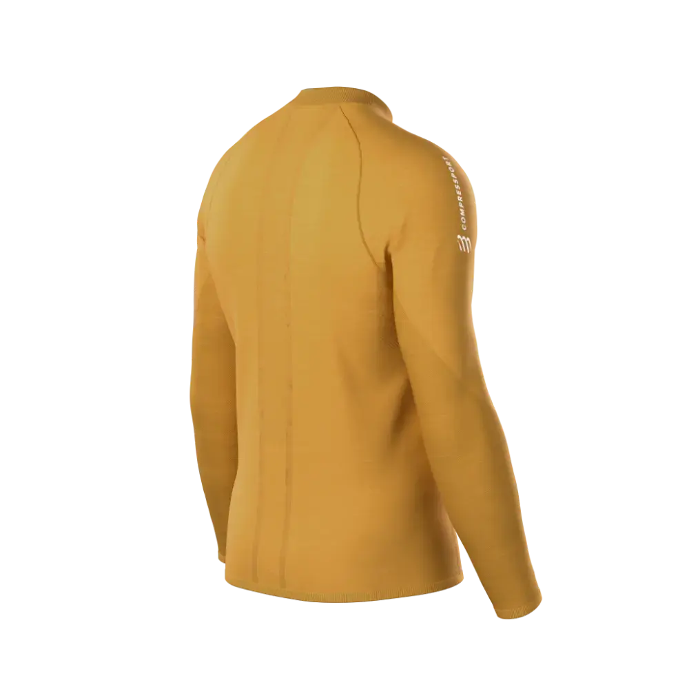 Compressport Merino Half-Zip Longsleeve Heren | trrail.com