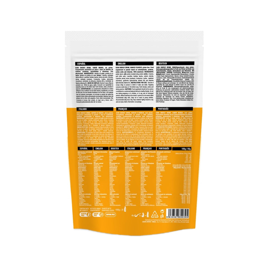 226ERS Sub 9 Energy Drink (38g Carbs) | trrail.com