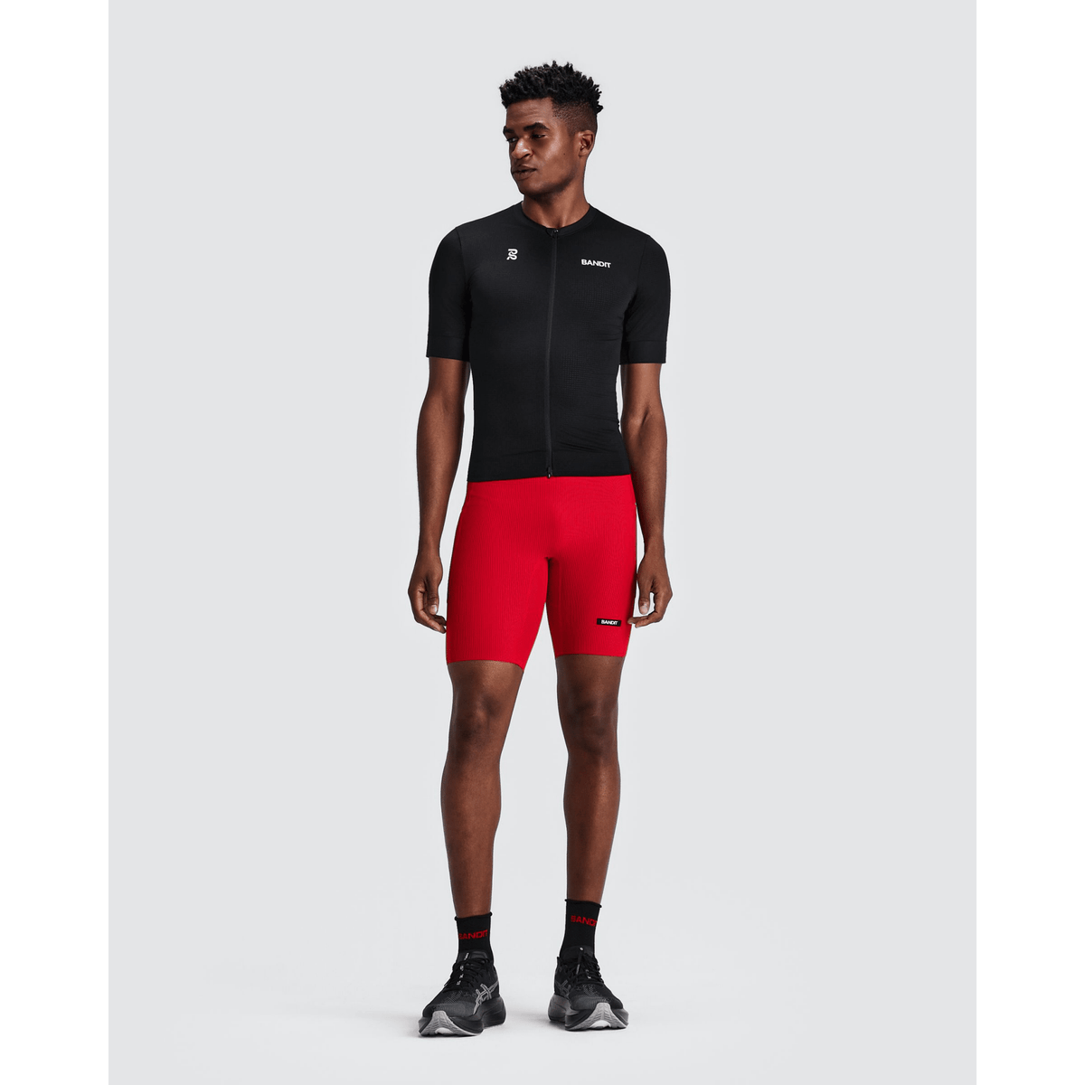 Bandit Geomesh 2-Way Zip Run Top Heren | trrail.com