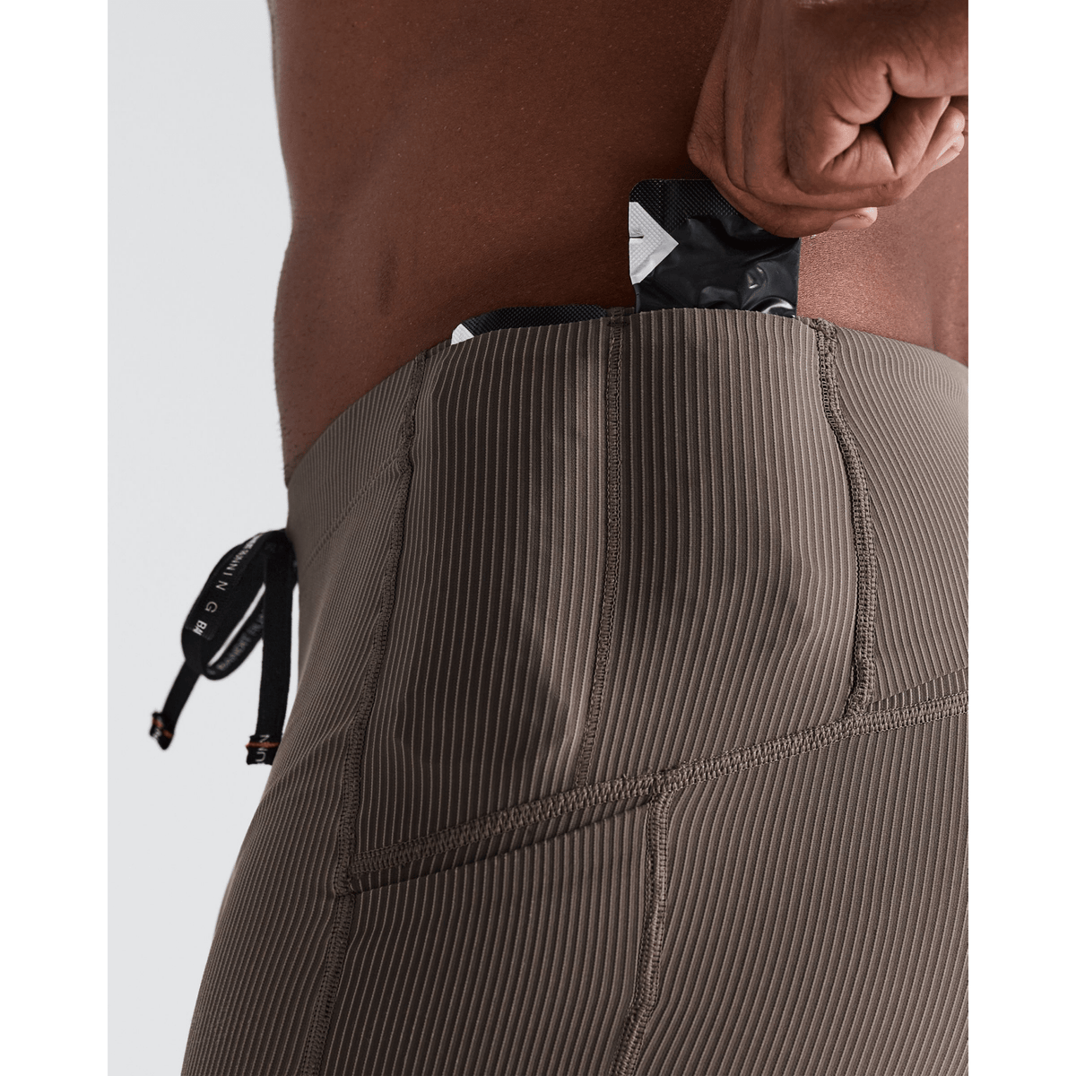 Bandit Striped Cadence Quarter Tights Heren - trrail.com