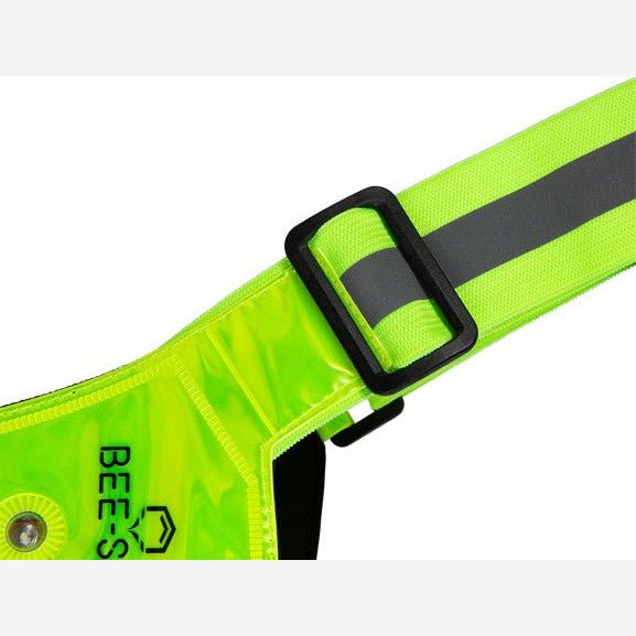 Bee Safe | Led Harness USB-C met Phone-Pocket | Reflectievest | trrail.com
