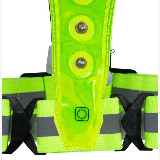 Bee Safe | Led Harness USB-C met Phone-Pocket | Reflectievest | trrail.com