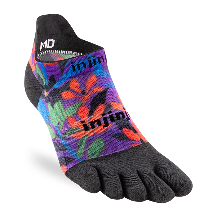 Injinji Run No-Show Lightweight Spectrum | trrail.com