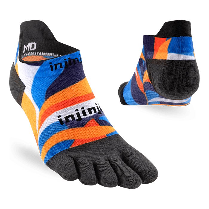 Injinji Run No-Show Lightweight Spectrum | trrail.com