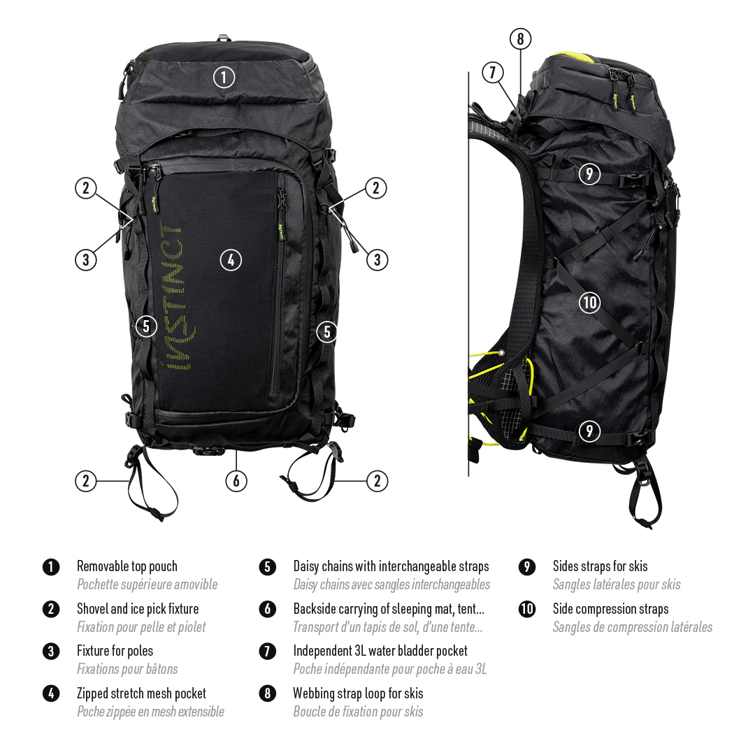 Instinct Trail | Alpi 40 L | Trail Pack | Zonder flessen | trrail.com