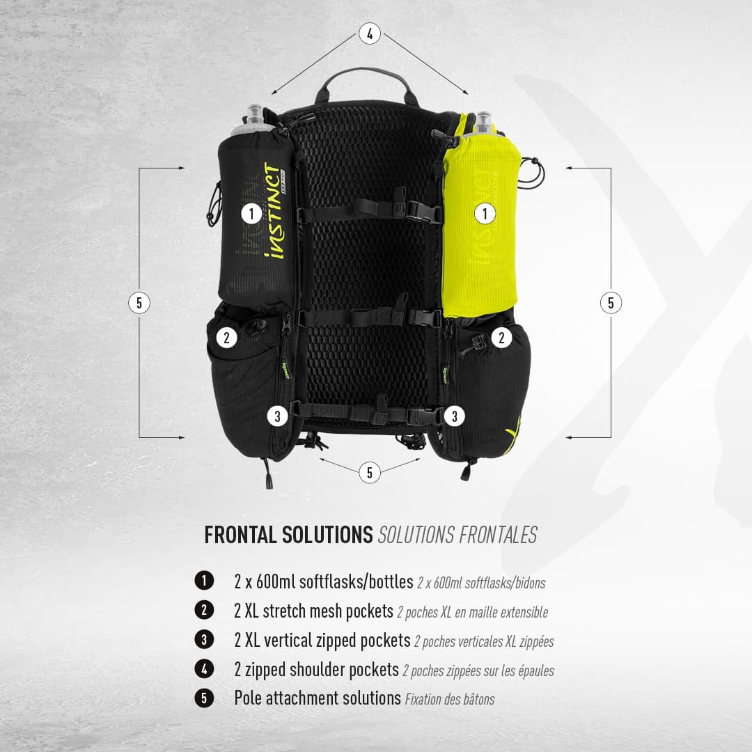 Instinct Trail | X8 18 L | Trailvest | Zonder flessen | trrail.com