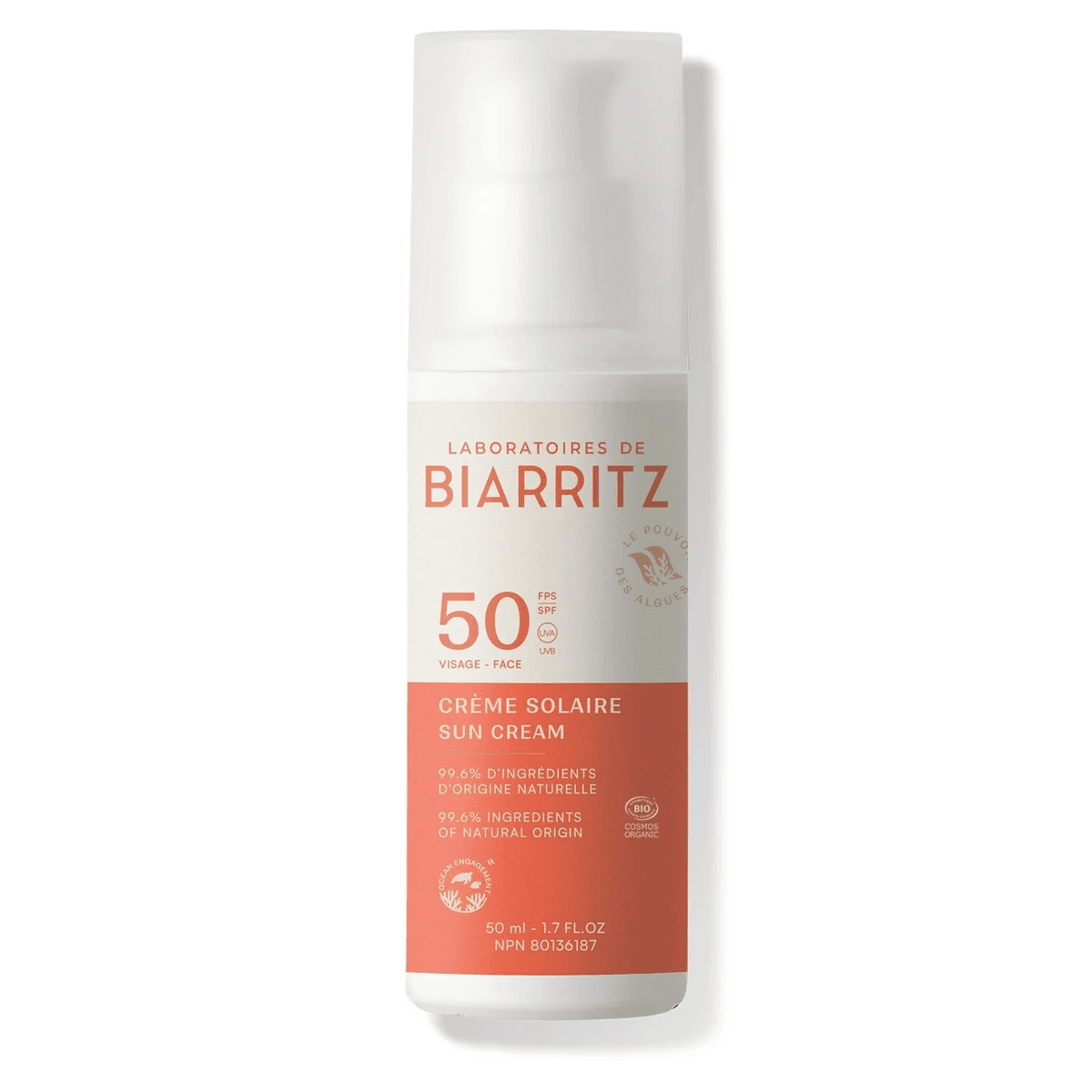 Laboratoires de Biarritz Face Sunscreen (SPF 50) | trrail.com