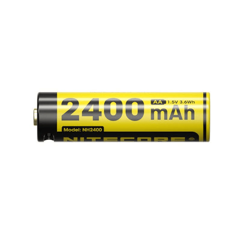 Nitecore | NH2400 Oplaadbare AA Batterijen | 4 Stuks USB-C | trrail.com