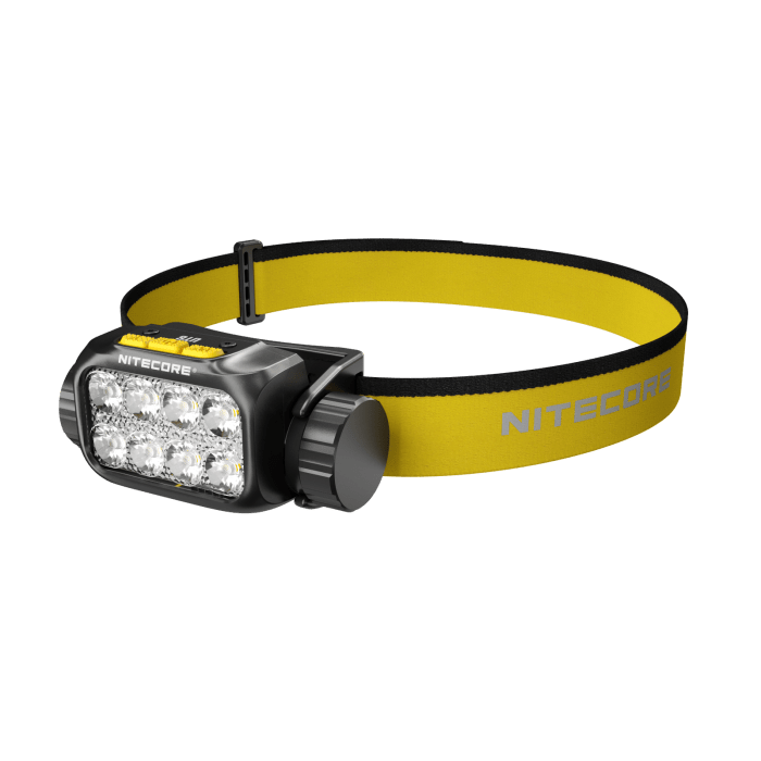 Nitecore UT6 – lamp met hoofdband, schuin van voren