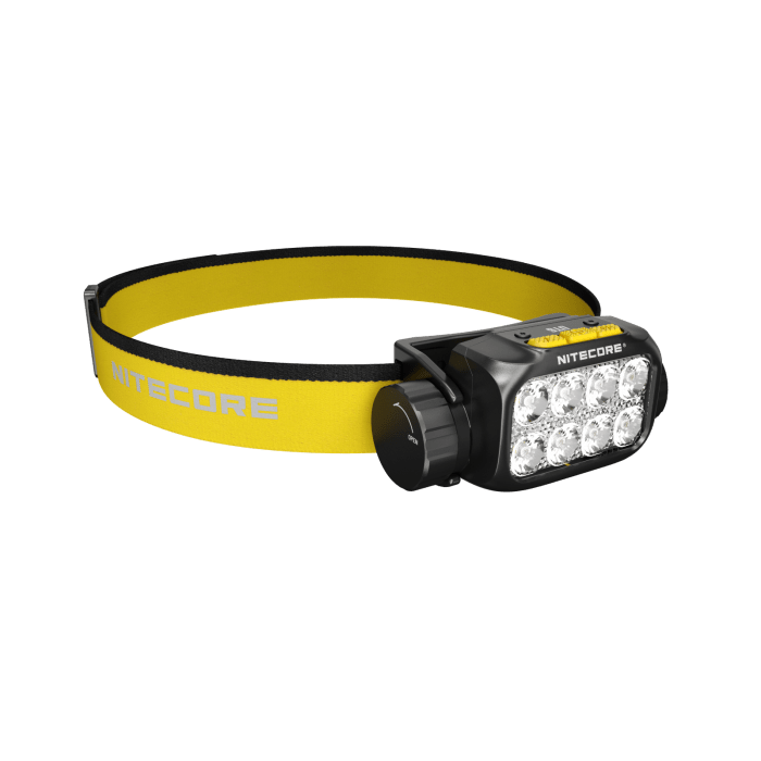 Nitecore UT6 – lamp en hoofdband van opzij