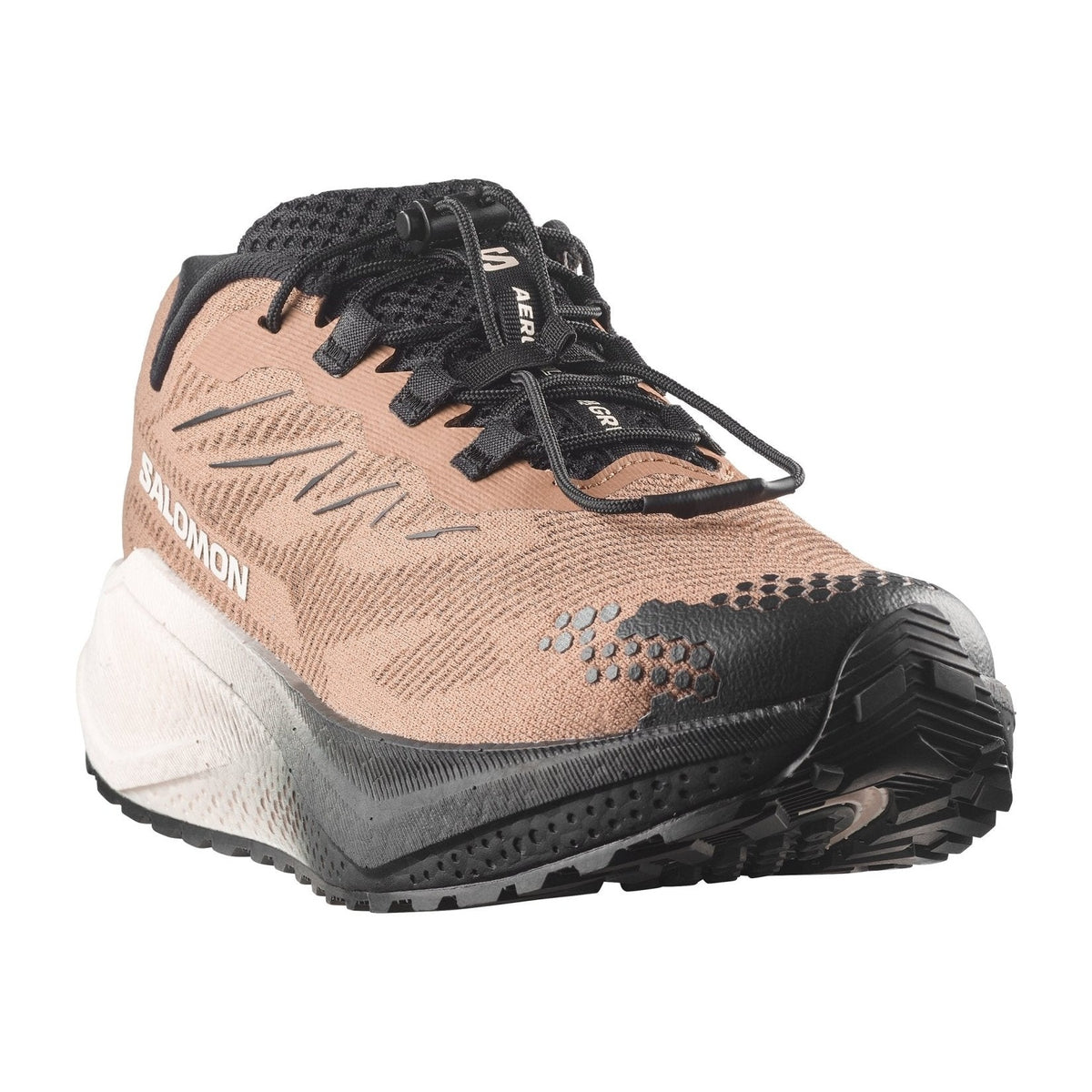 Salomon Aero Blaze 4 GRVL Herren in Braun – schräge Vorderansicht