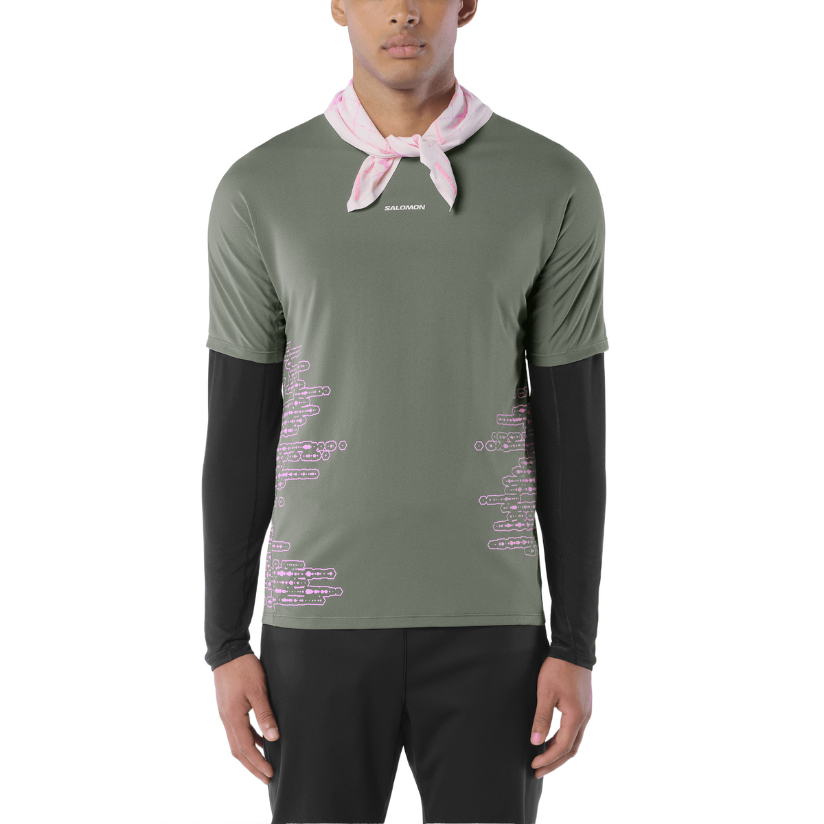 Salomon Sense Aero Graphic Shirt Heren | trrail.com