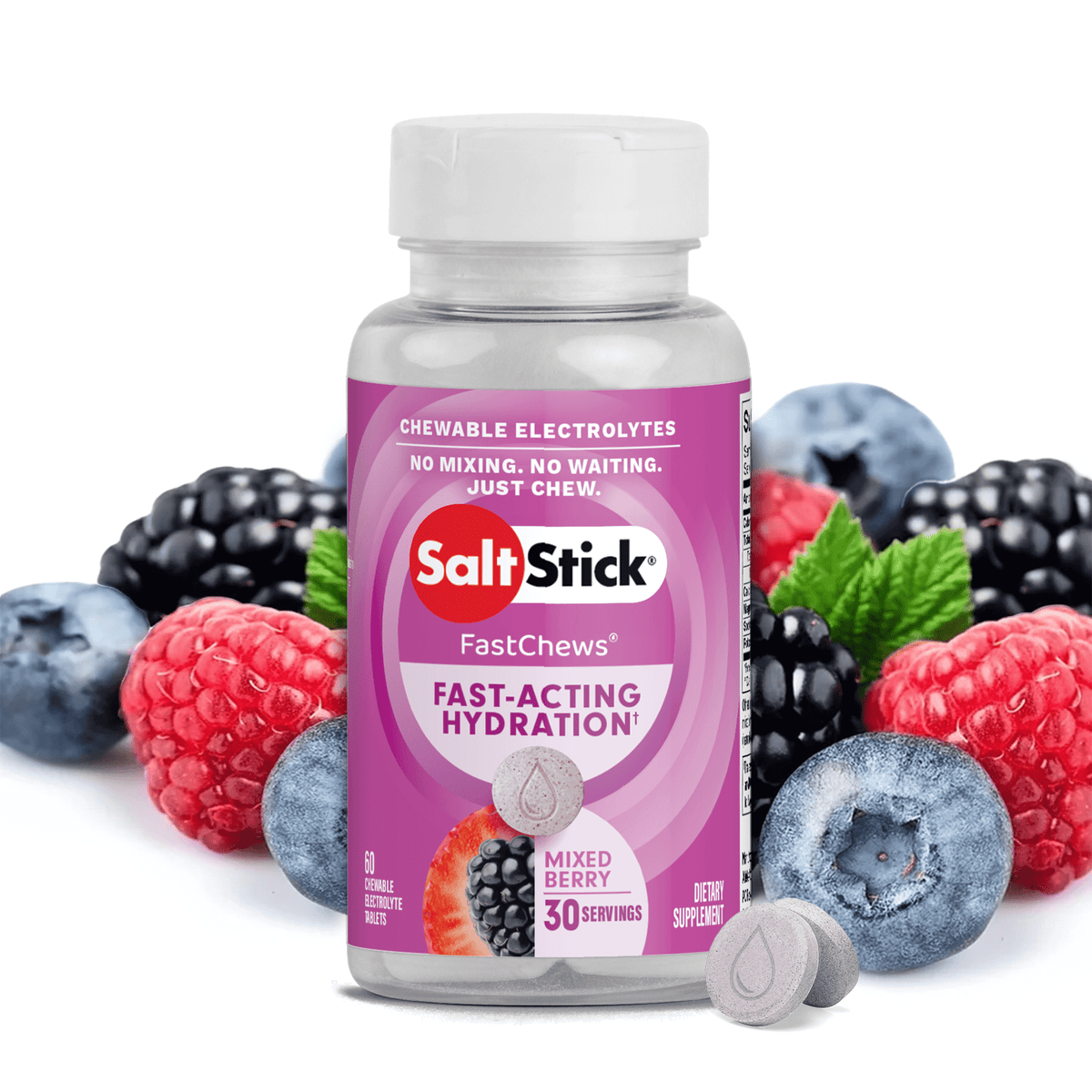 Saltstick Fastchews Elektrolyte Tabs (50mg natrium) | trrail.com