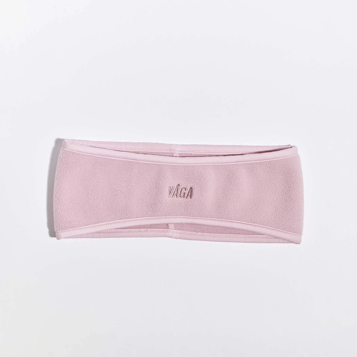 Våga Fleece Headband in Altrosa – flach liegend, Vorderansicht