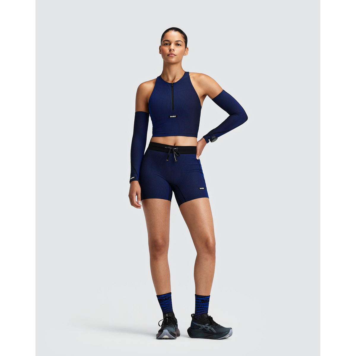 Bandit Striped Cadence 5" Compression Shorts Dames | trrail.com