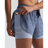 Bandit Coolgrid 2-in-1 Run Shorts Dames | trrail.com