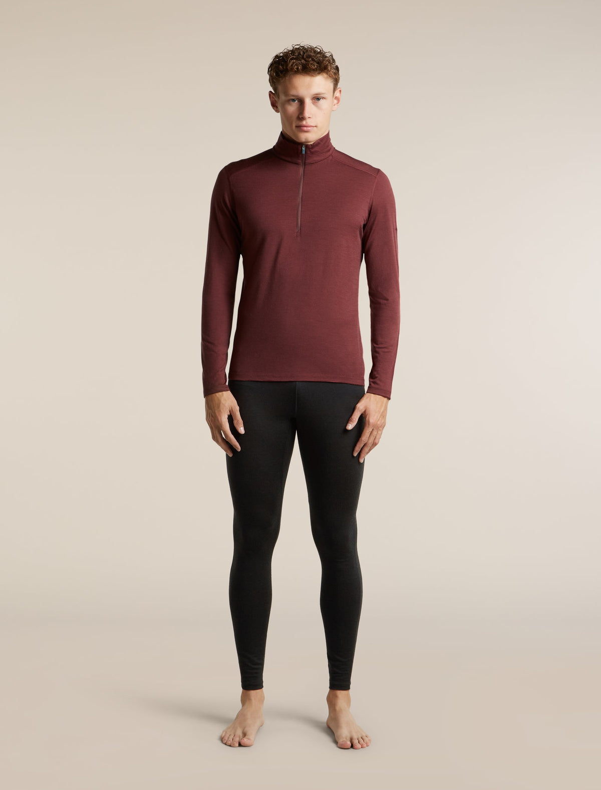 Icebreaker 200 Oasis Half Zip Heren | trrail.com