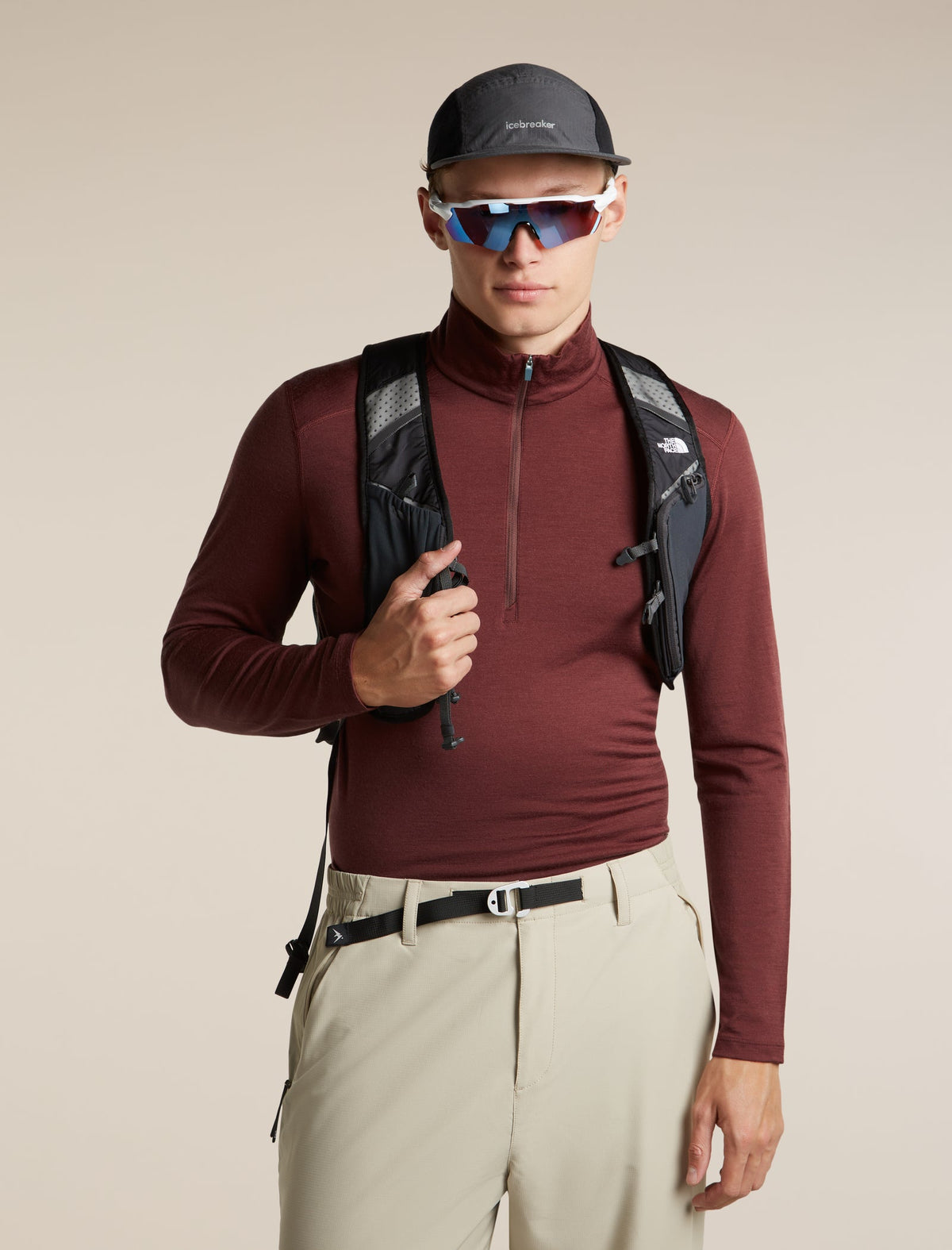 Icebreaker 200 Oasis Half Zip Heren | trrail.com