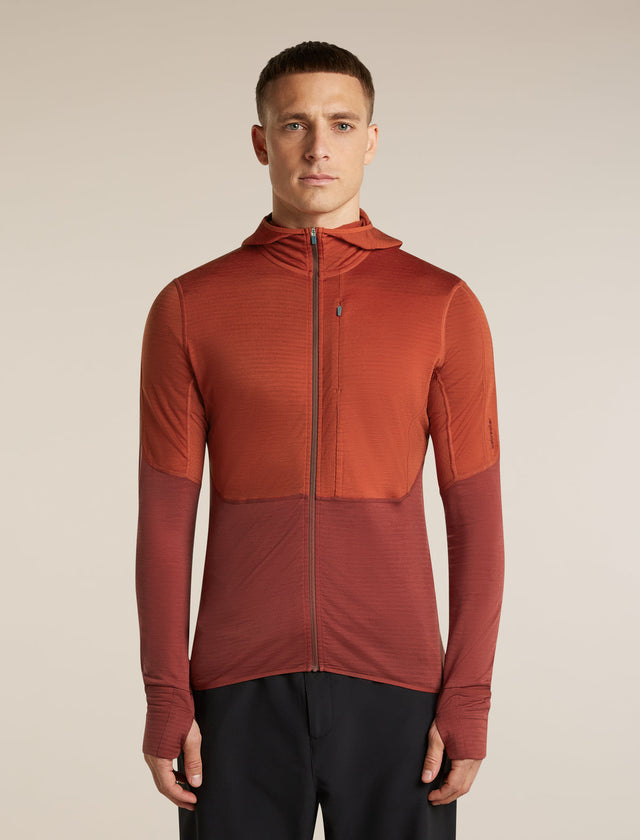 Icebreaker 200 RealFleece Descender Hoodie Heren | trrail.com