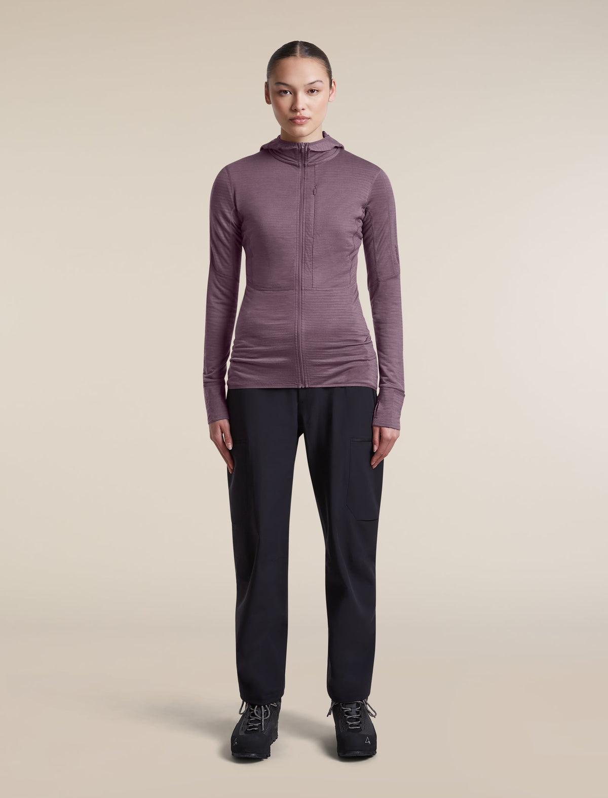 Icebreaker 200 RealFleece Descender Hoodie Dames | trrail.com