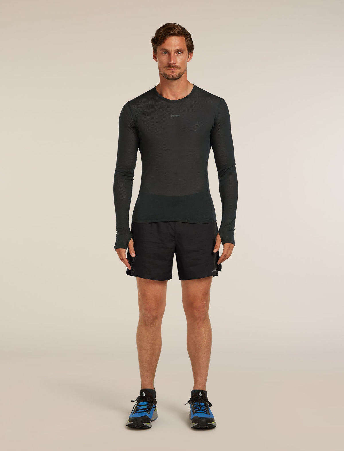 Icebreaker 75 Featherlight Longsleeve Heren | trrail.com