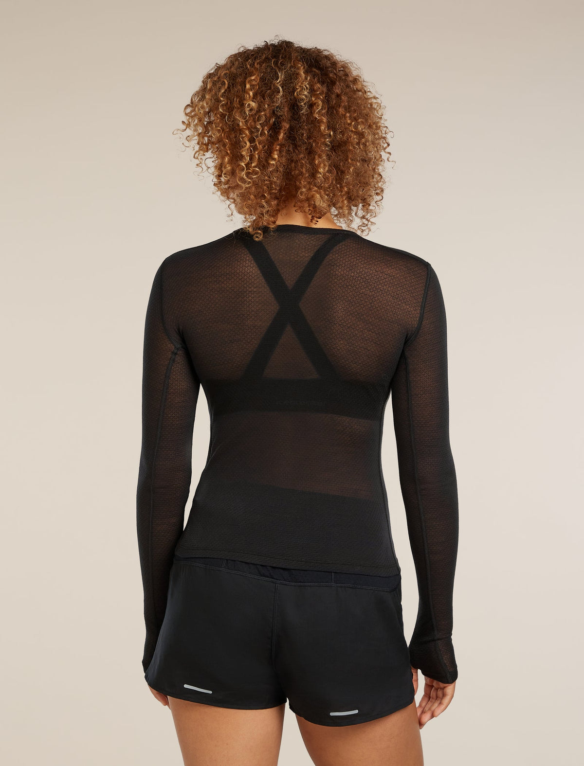 Icebreaker 75 Featherlight Longsleeve Dames | trrail.com