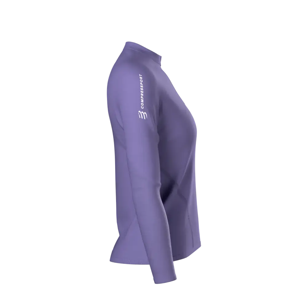 Compressport Merino Half-Zip Longsleeve Dames | trrail.com