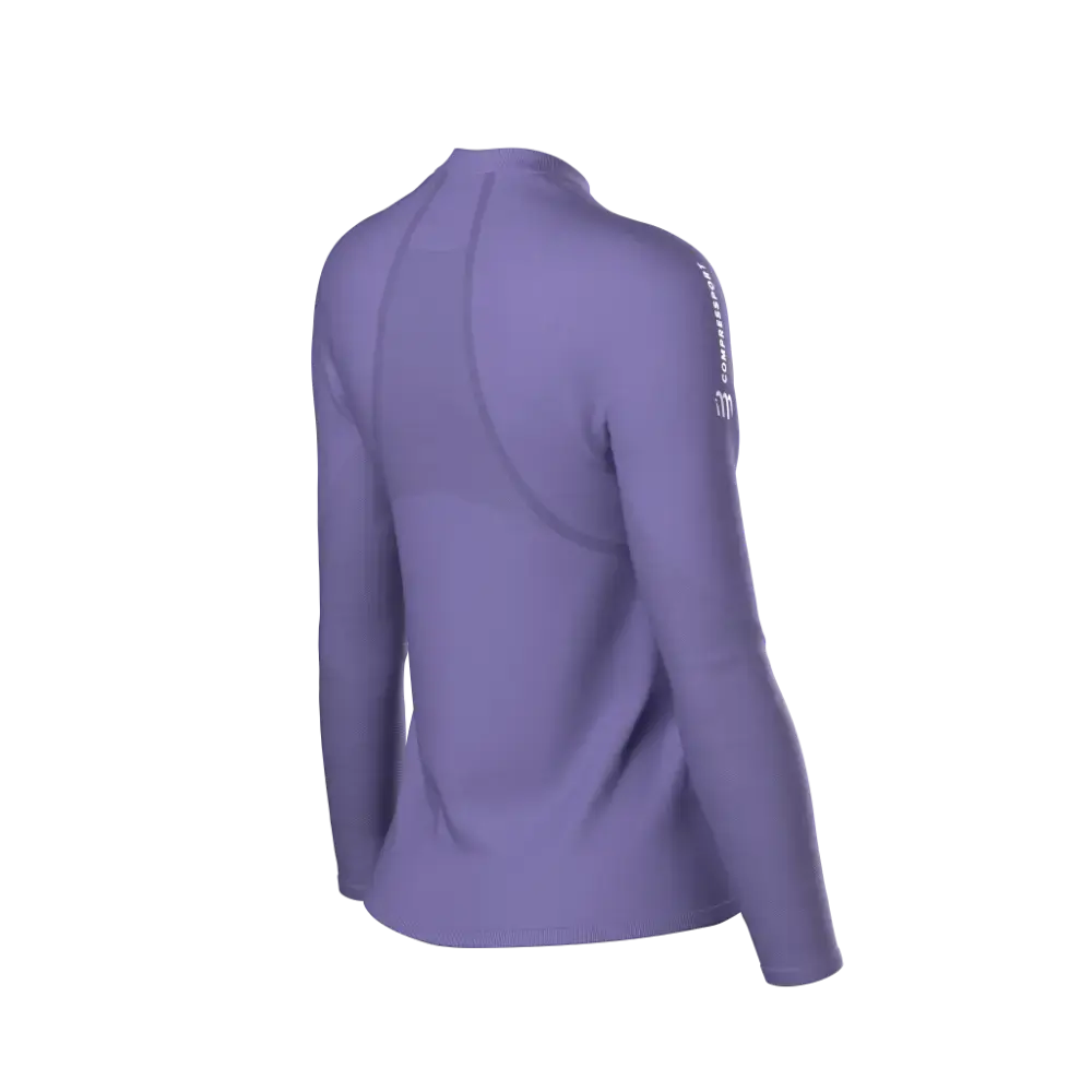 Compressport Merino Half-Zip Longsleeve Dames | trrail.com