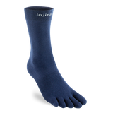 Injinji Everyday Crew Lightweight in Dunkelblau – Seitenansicht der Zehensocke