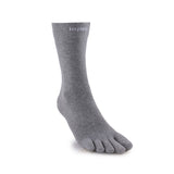 Injinji Everyday Crew Lightweight in Grau – Seitenansicht der Zehensocke