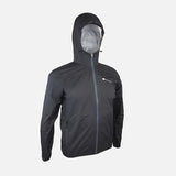 Raidlight Top Extreme Ultra MP+ Herren in Schwarz – Vorderansicht mit Kapuze