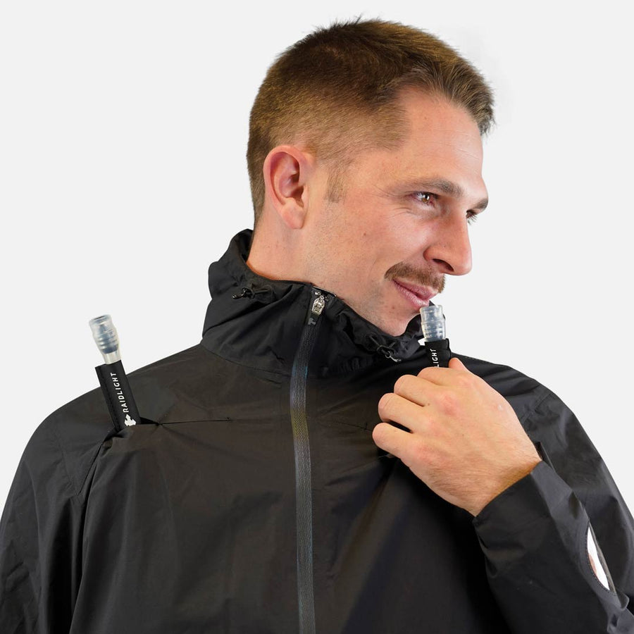 Raidlight Top Extreme Ultra MP+ Herren in Schwarz – Flask mit Trinkhalm durch die Brustöffnung