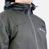 Raidlight Top Extreme Ultra MP+ Herren in Schwarz – Kragendetail mit Reißverschluss und Logo