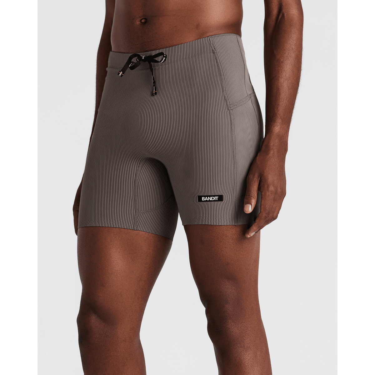 Bandit Striped Cadence Quarter Tights Heren | trrail.com