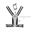 Bee Safe | Led Harness USB-C met Phone-Pocket | Reflectievest | trrail.com