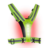 Bee Safe | Led Harness USB-C met Phone-Pocket | Reflectievest | trrail.com