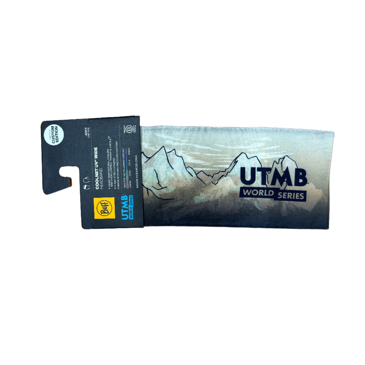 BUFF Coolnet UV Wide UTMB Headband | trrail.com