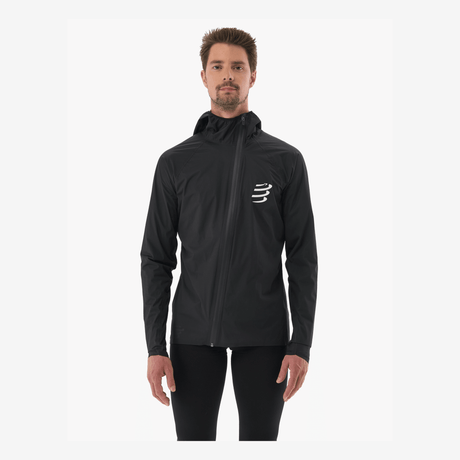 Compressport | Hurricane Waterproof Jacket 10/10 | 2.5-Laags Regenjas | Heren (10k) | trrail.com
