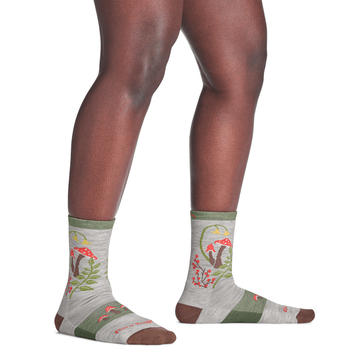 Darn Tough 5026 Mellow Mushrooms Micro Crew Dames | trrail.com
