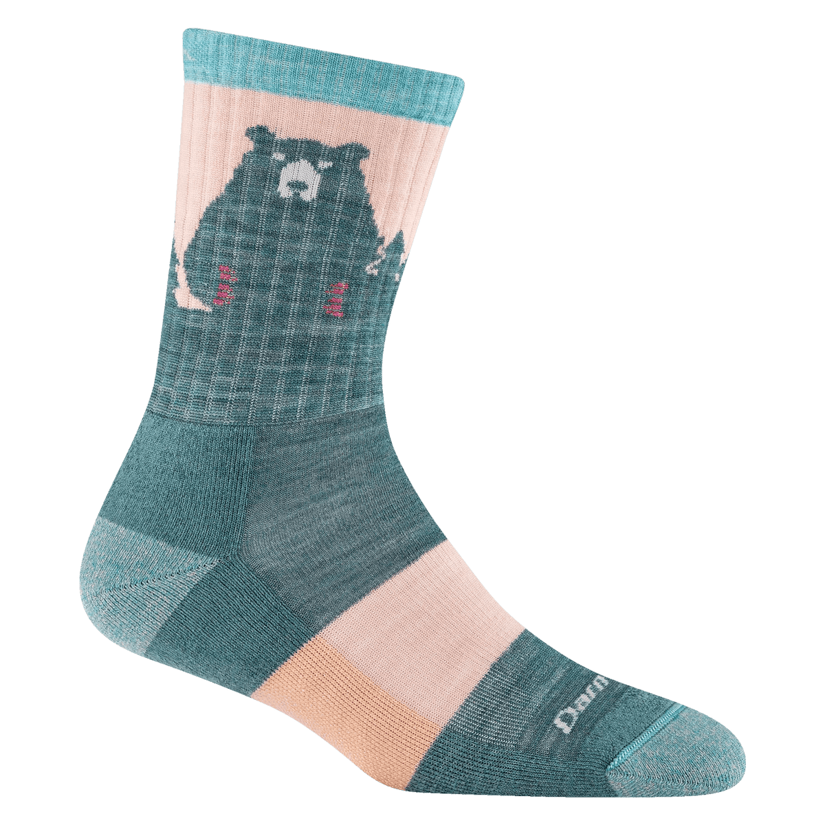 Darn Tough 1970 Bear Town Micro Crew Cushion Dames | trrail.com