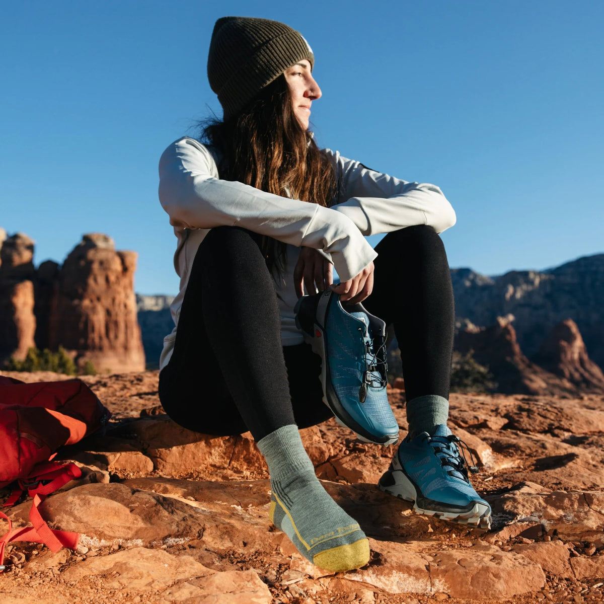 Darn Tough 1958 Hiker Quarter Cushion Dames | trrail.com
