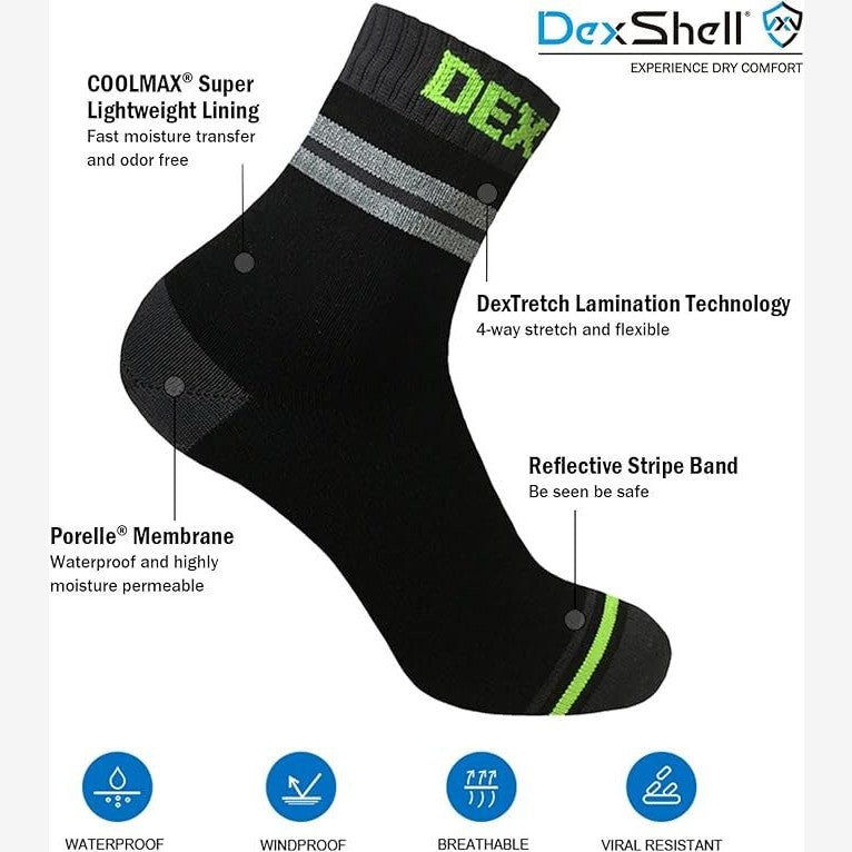 DexShell Pro Visibility Waterproof Socks | trrail.com